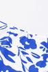 Square Neck Sleeveless Print Tankini Set